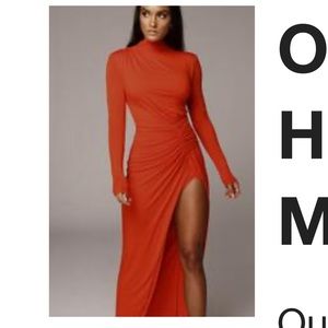 JLUXLABEL ORANGE MARTYNA DRESS